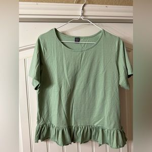 Mint green Shein shirt